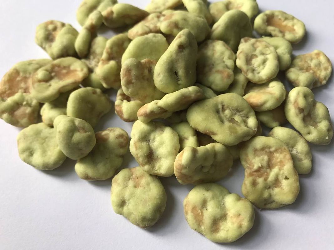 Agricultural Fava Bean Snacks Spicy , Dry Roasted Fava Beans Wasabi Flavor