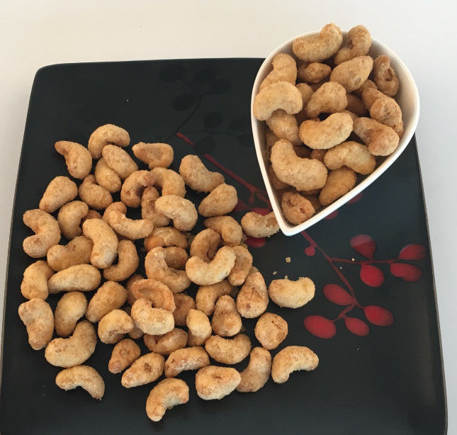 Coated Roasted Charcoal Cashews Kosher Halal Certified Snacks