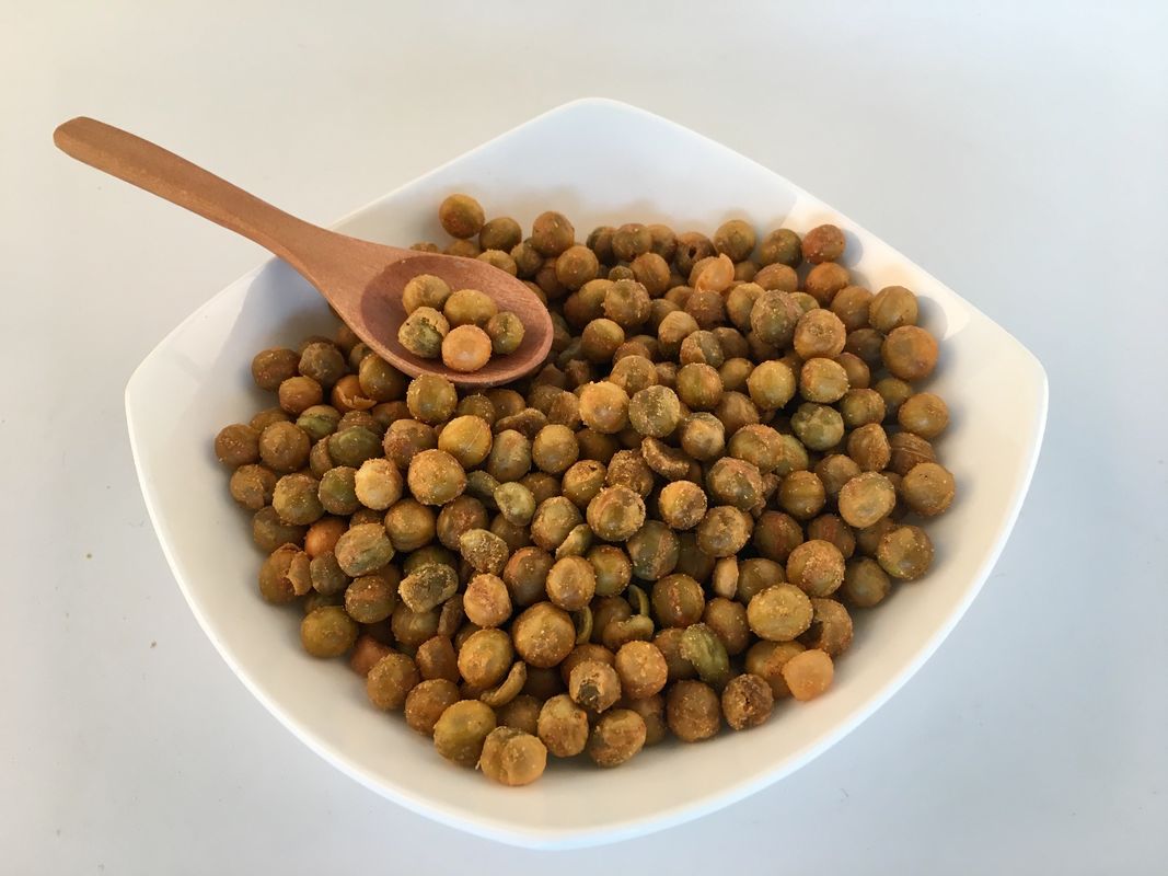 Custom Full Nutrition Spicy Coated Green Peas Soya Bean Snacks