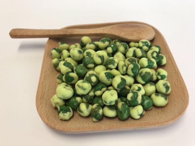 Wasabi Coated Green Dehydrated Peas Snack Natural Gas Roasted Kosher