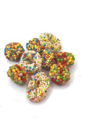 Colorful Assorted Gummies with Multiple Fruit Flavors - Soft and Chewy Soya Bean Snacks