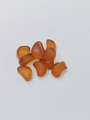 Orange-slice-shaped Gummies with Natural Orange Aroma - Glossy and Chewy Soya Bean Snacks