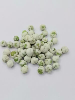 White Coated Wasabi Green Peas - Crispy Texture, Wasabi Flavor, Large Bag Packaging 5kg
