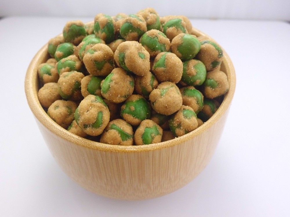 Vitamin And Protein Fried Green Peas Snack Crispy Spicy Flavor