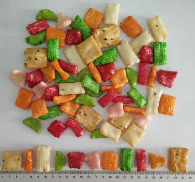HALAL Colorful Soy Sauce Flavor Rice Crackers Mix OEM Middle East
