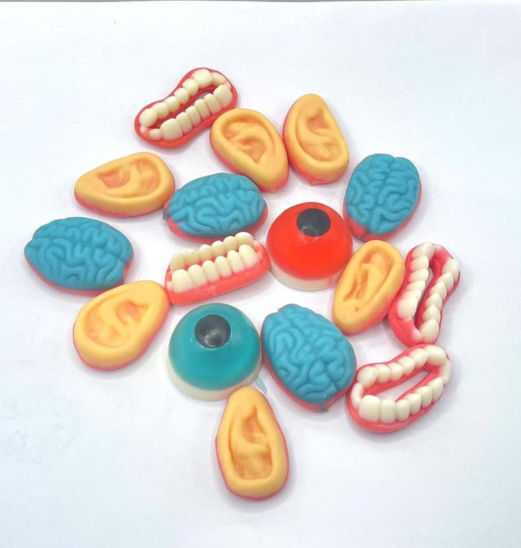 Whimsical Body Inspired Gummy Candies: Vibrant Colors and Funny Shapes ...