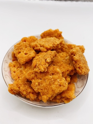 Salted Egg Flavor  Rice Crust Snacks Retailer Packing Private Logo By Sea Delivery