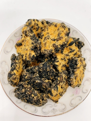 Black Rice Crust Snacks Retailer Packing Private Logo By Sea Delivery