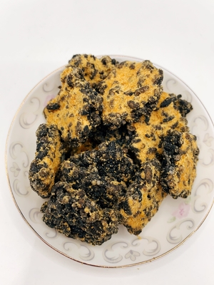 Black Gold Guoba Salted Egg Yolk  And Pork Floss Flavor Rice Cracker Mix Crispy Rice Fried Rice Crust