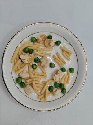 Salt-baked Mixed shrimp and bean slices snack