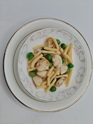 Salt-baked Mixed shrimp and bean slices snack