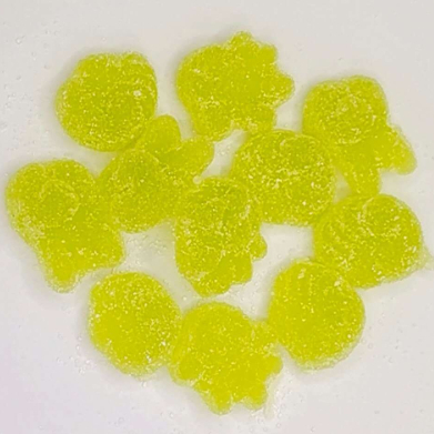Mixed Color Fun Shaped Fruit Infused Gummy Sweets with Sugar Coating