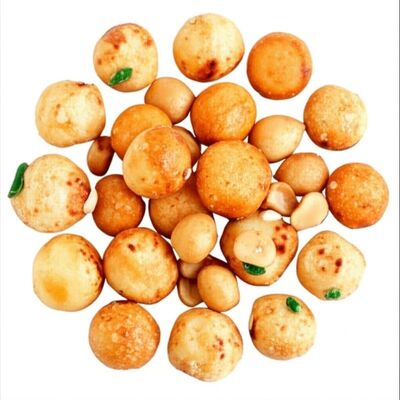 Spicy Rice Crackers Peanuts Mix Crunchy Asian Snacks Gluten Free Vegan Party Munch