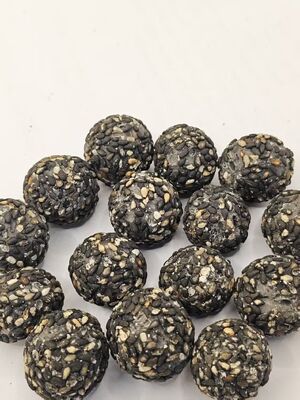 Five Black Sesame & Peanut Crunchy Bars - Black Sesame, Black Wolfberry, Black Bean, Black Mulberry, Black Rice Blend