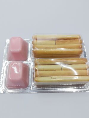 Strawberry Dipping Biscuits with Crisp Texture and Classic Sweet Taste Fruity Strawberry Dip Soya Bean Snacks