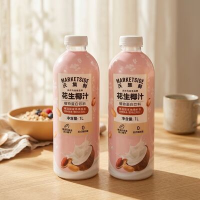 Premium Fuyu Red Peanuts and Southeast Asian Coconuts 0 Trans Fat Plant Protein Drink Peanut Coconut Juice