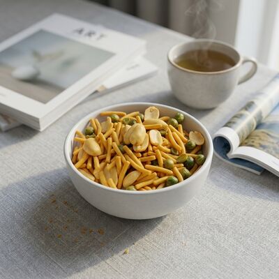 Triple Crunchy Texture Beans Mix With Sticks - Perfect Savory Flavor Ready-to-Eat Soya Bean Snacks