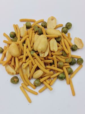 Triple Crunchy Texture Beans Mix With Sticks - Perfect Savory Flavor Ready-to-Eat Soya Bean Snacks