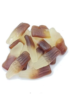 Authentic Cola Soda Flavor Gummy Candy with Fun Cola Bottle Shape and Perfect Chewy Texture Soya Bean Snacks