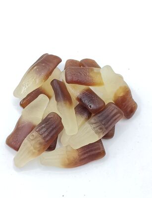 Authentic Cola Soda Flavor Gummy Candy with Fun Cola Bottle Shape and Perfect Chewy Texture Soya Bean Snacks