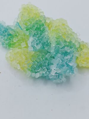 Sparkling Crystal Sugar Coating Bear-shaped Gummies with Dual Texture for Versatile All Occasions Soya Bean Snacks