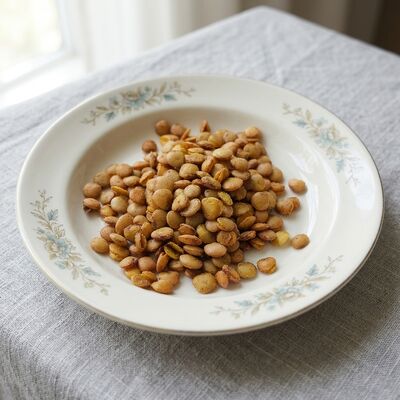 Buffalo Coated Edamame Snacks with Bold Buffalo Flavor, Crispy Shelled Edamame, and High Plant Protein