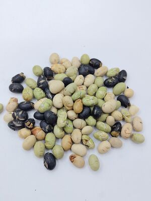 Triple Bean Blend Soya Bean Snacks - Lightly Salted Low-Oil Roasted Mixed Bean Snacks