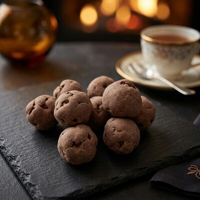 Rich Dark Chocolate Crispy Rice Balls with Balanced Sweetness - Perfect Soya Bean Snacks