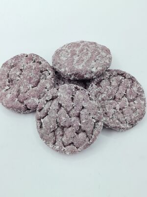 Natural Purple Sweet Potato Flavor Rice Cakes with Light Crispy Texture and Healthy Non-fried Soya Bean Snacks