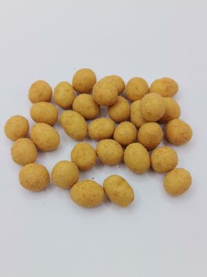 BBQ Coated Peanuts with Rich BBQ Steak Flavor, Premium Plump Whole Peanuts, and Tapioca Starch Coating for Crispy Texture