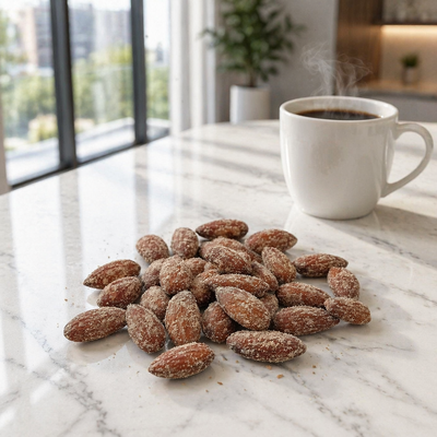 Roasted Peeled Almonds Crispy Blanched Nut Snack For Office Break Binge Watching Bakery Confectionery Food Wholesale Distributors