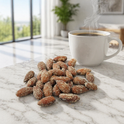 Roasted Peeled Almonds Crispy Blanched Nut Snack For Office Break Binge Watching Bakery Confectionery Food Wholesale Distributors