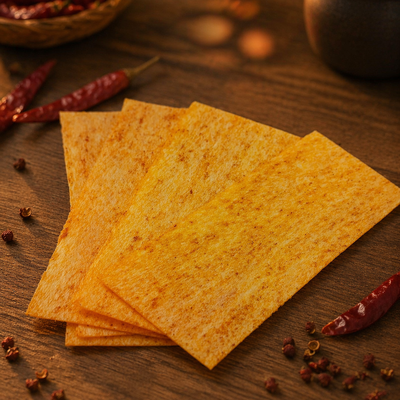Spicy Dried Chili Gluten Chips Crispy Chewy Plant-Based Snack For Office Break Drama Watching Grocery Store Food Wholesale Distributors