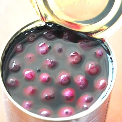 Vitamins Contained Organic Canned Fruit Blueberry Tin Naturally Sweet For Desserts