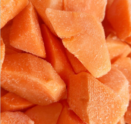 Vitamins Contained Frozen Processed Food , Freezing Fresh Carrots IQF Technology