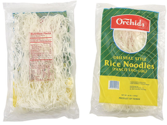 Orchids Oriental Style Rice Flour Noodles , Fresh Rice Noodles Full Nutritions