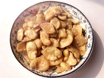 Hard Texture Split Fava Bean Crisps Coated Seasoning No Pigment Raw Ingredient