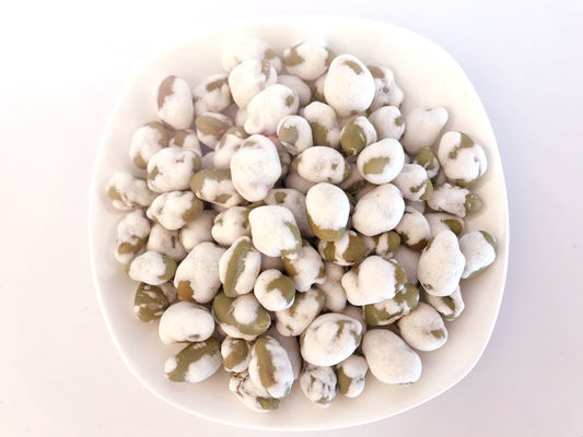 Different Flavor Coated Green Beans Edamame Snack Foods Low Fat One Year Shelf Life