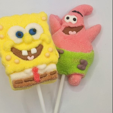 Cartoon Character Marshmallow Lollipops