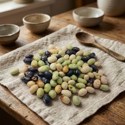 Triple Bean Blend Soya Bean Snacks - Lightly Salted Low-Oil Roasted Mixed Bean Snacks