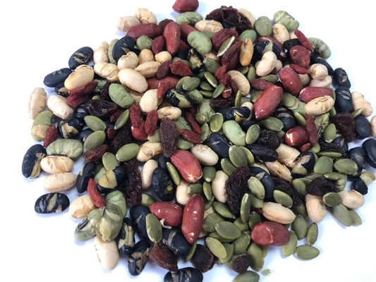 Vegan Full Natural Mixed Roasted Beans And Nuts Dried Fruit Healthy