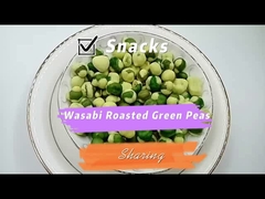 Wasabi Flavor Flour Coated Roasted Green Peas Full Nutrition Crispy Health Foods